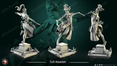 Cult Assassin Archivo Stl Obj Para Impresion 3D
