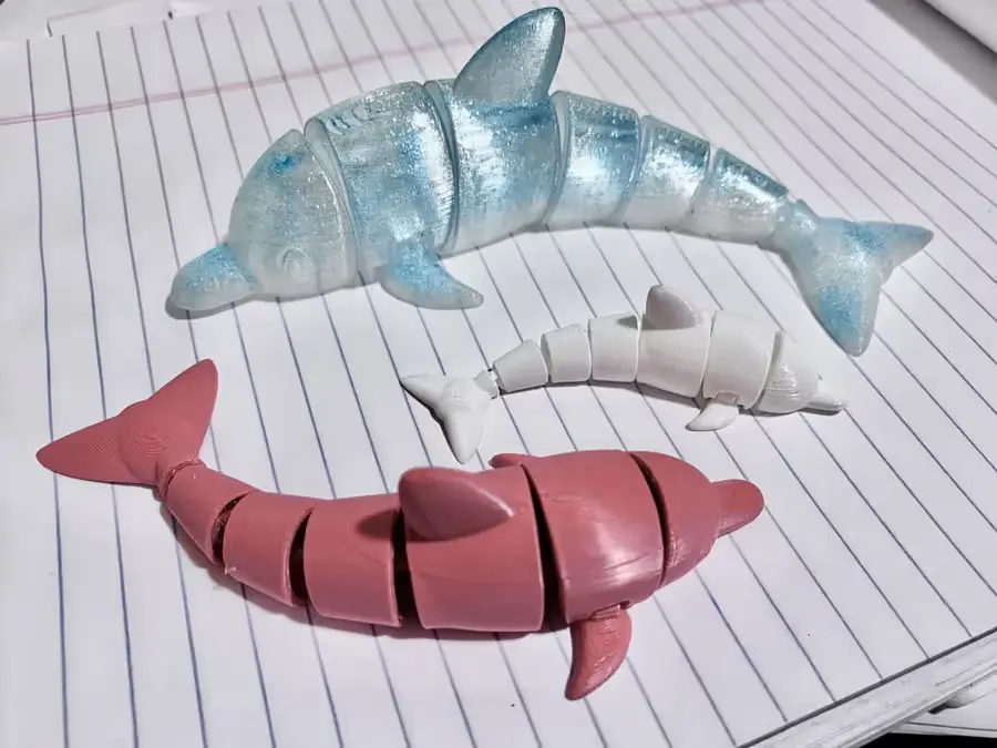 Cute Dolphin Archivo STL OBJ para Impresion 3D