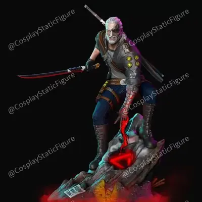 Cyber Geralt Archivo Stl Para Impresion 3D