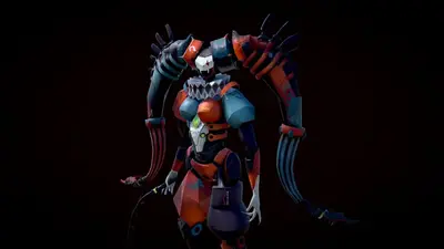 Cyber Harley Quinn Archivo Stl Para Impresion 3D