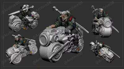 Cyber Witcher Archivo Stl Para Impresion 3D