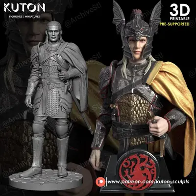 Daemon Targaryen Archivo Stl Obj Para Impresion 3D
