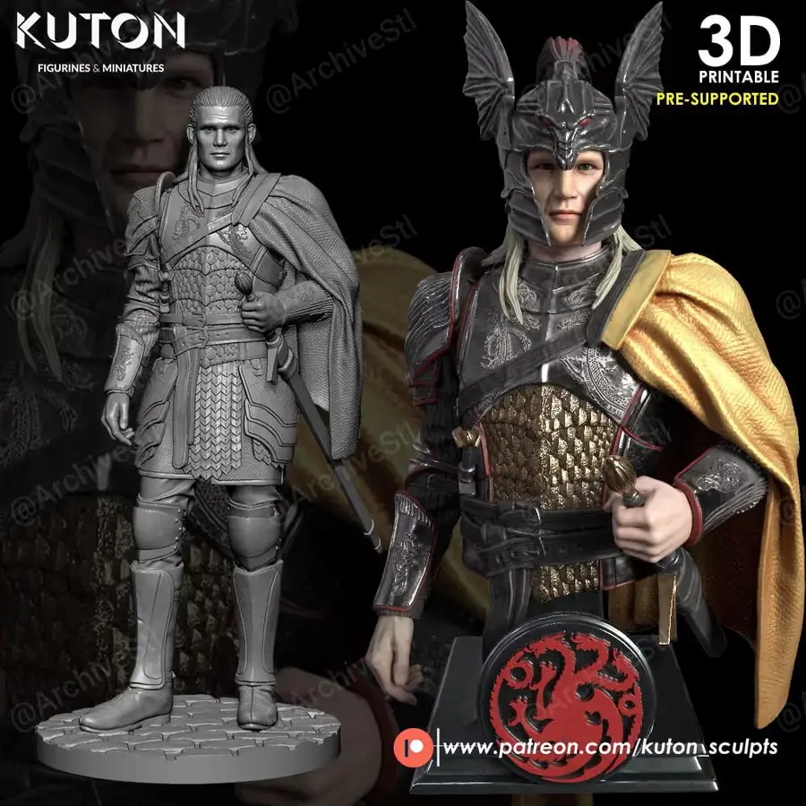 Daemon Targaryen Archivo Stl Obj Para Impresion 3D