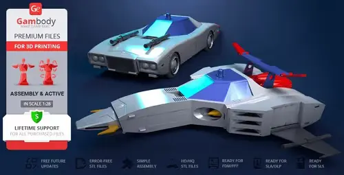 Daitarn 3 Match Patrol Gambody Archivos Stl Obj Impresion 3d