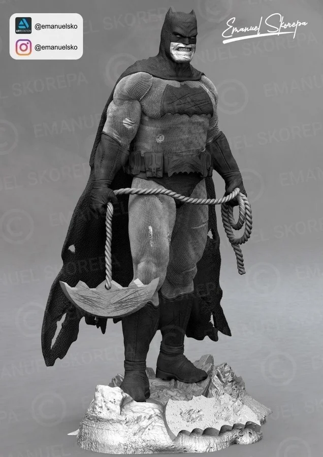 Dark Knight Return Archivo STL Impresión 3D