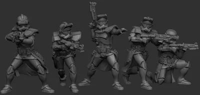 Darkfire Design Star Corps Squad Archivo STL Impresión 3D
