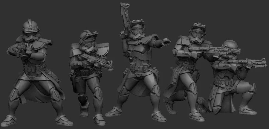 Darkfire Design Star Corps Squad Archivo STL Impresión 3D