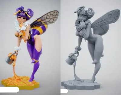 Darkstalkers Q-bee Ms Archivo Stl Para Impresión 3d