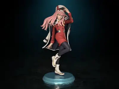 Darling In The Franxx Zero Two Mit Archivos Stl Impresión 3d