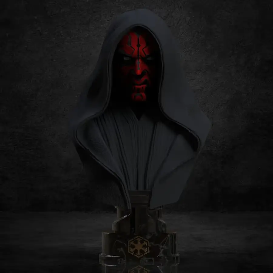 Darth Maul Busto Star Wars Archivo Stl Para Impresion 3D