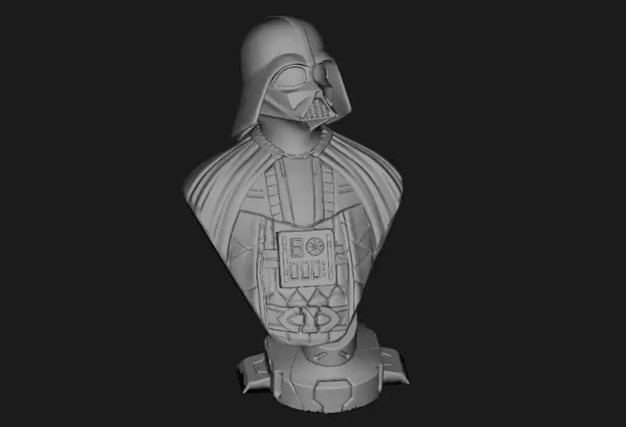 Darth Vader Busto Archivo Stl Para Impresion 3D