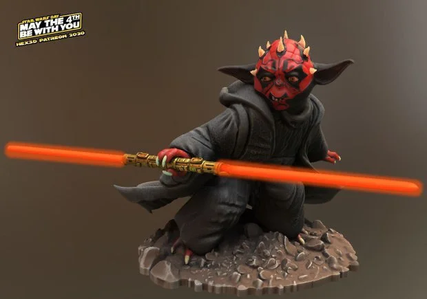 Darth Yoddle Archivo STL Impresión 3D