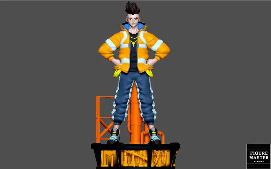 David Cyberpunk 2077 Archivo Stl Para Impresion 3D