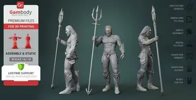 Dc Aquaman Gambody Archivos Stl Obj Impresión 3d