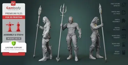 Dc Aquaman Gambody Archivos Stl Obj Impresión 3d