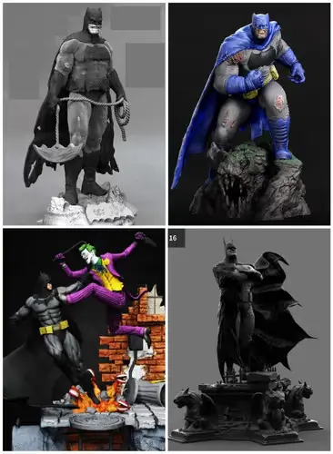 Dc Batman 07 X 4 Modelos Archivos Stl Impresión 3d