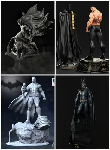 Dc Batman 08 X 4 Modelos Archivos Stl Impresión 3d