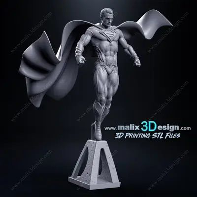 Dc Comics Superman Archivo Stl Para Impresion 3D