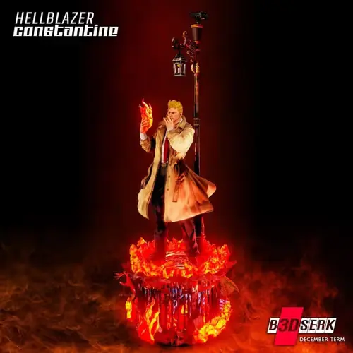 Dc Constantine Hellblazer + Busto Stl Obj Impresión 3d
