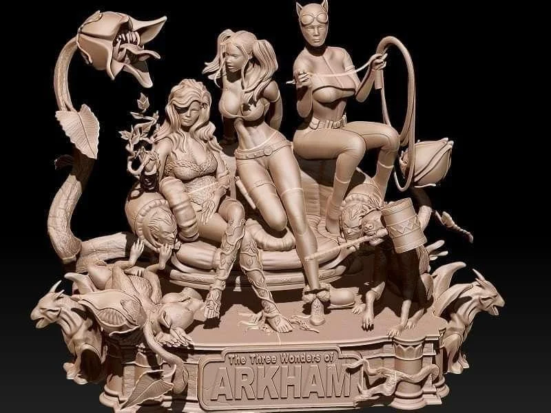 Dc Female Diorama Archivo STL Impresión 3D