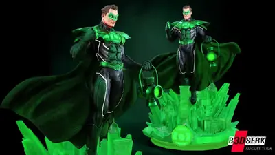 Dc Green Lantern B3rserk Stl Obj Para Impresión 3d