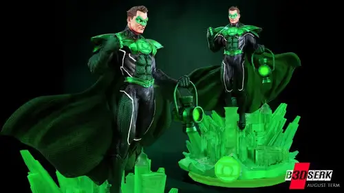 Dc Green Lantern B3rserk Stl Obj Para Impresión 3d