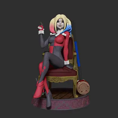 Dc Harley Quinn Fanart K Archivos Stl Para Impresión 3d