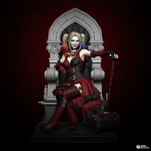 Dc Harley Quinn Punk Stl Obj Para Impresión 3d