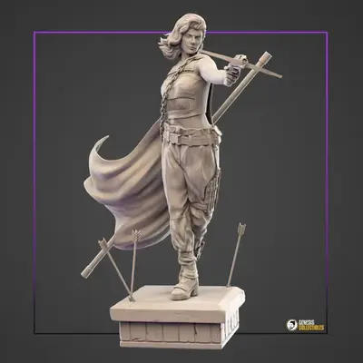 Dc Huntress Birds Of Prey Stl Obj Impresión 3d