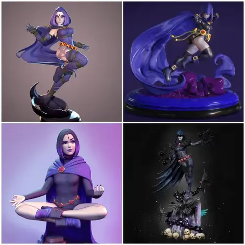 Dc Raven Pack X4 Modelos Stl Obj Impresión 3d