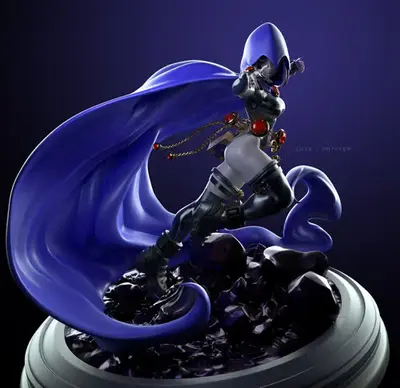 Dc Raven - Phyffees Stl/obj Para Impresión 3d