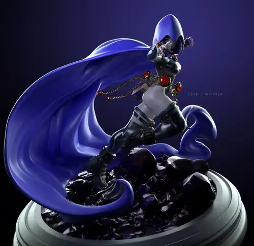 Dc Raven - Phyffees Stl/obj Para Impresión 3d