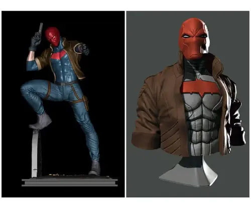 Dc Red Hood + Bust Eastman Archivos Stl Impresión 3d