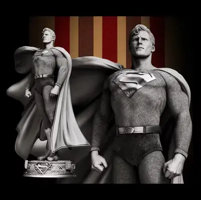 Dc Superman 1978 + Busto B3d Archivos Stl Para Impresión 3d