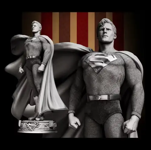 Dc Superman 1978 + Busto B3d Archivos Stl Para Impresión 3d