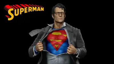 Dc Superman - Clark Kent Stl/obj Para Impresión 3d