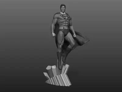 Dc Superman Statue 3d Model Gpl Archivos Stl Impresion 3d