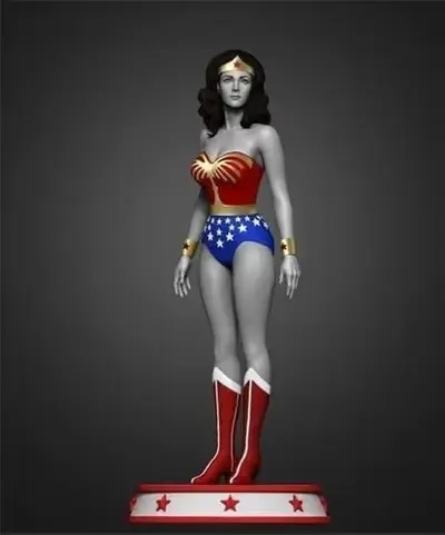 Dc Wonder Woman 80's Archivos Obj Impresión 3d
