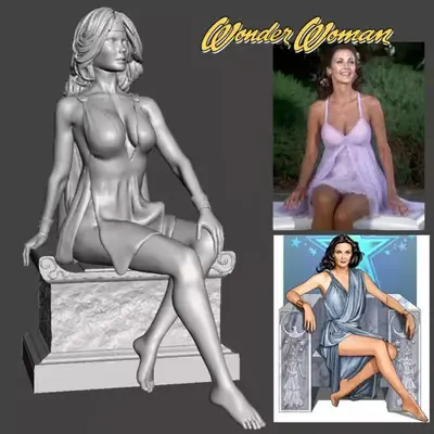 Dc Wonder Woman Lynda C By Sparx Archivos Stl Impresión 3d