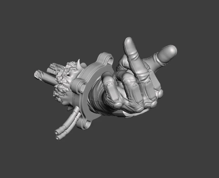 Deadpool Finger Archivo STL Impresión 3D