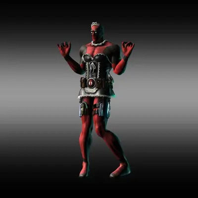 Deadpool Mucama Archivo Stl Obj Para Impresion 3D