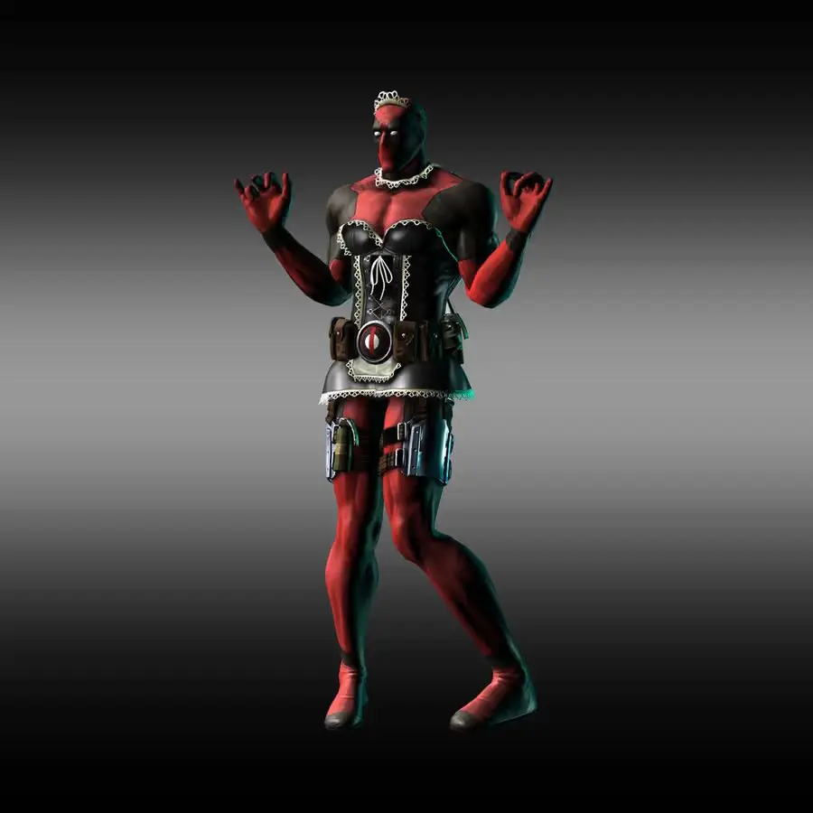 Deadpool Mucama Archivo Stl Obj Para Impresion 3D
