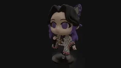 Demon Slayer Shinobu Chibi Archivos Stl Para Impresión 3d