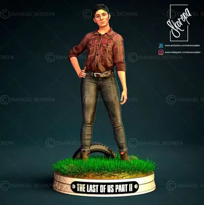 Dina The Last Of Us Part 2 Archivo Stl Obj Para Impresion 3D