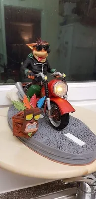 Diorama Crash Mask E Motocycle Archivo STL Impresión 3D