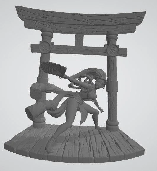 Diorama Mai Archivo STL Impresión 3D