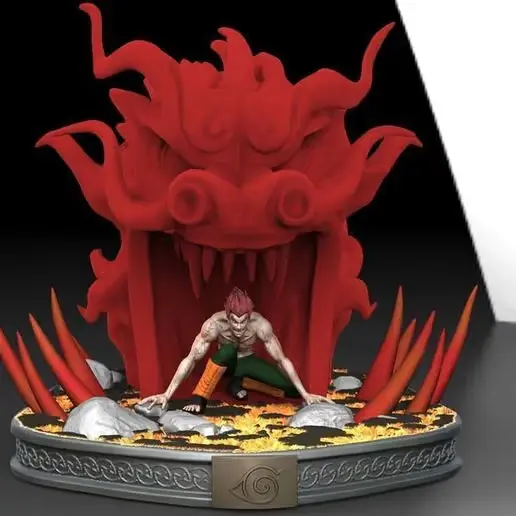 Diorama Maito Gai Naruto Archivo STL OBJ para Impresion 3D