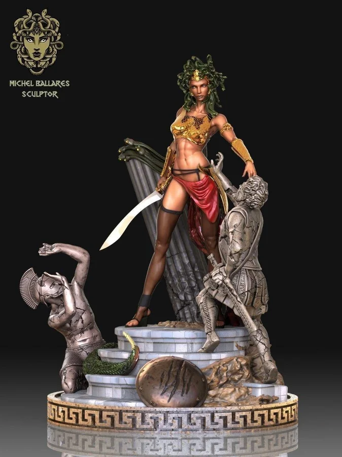 Diorama Medusa Archivo STL Impresión 3D