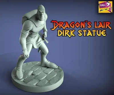 Dirk Dragons Lair Archivo STL Impresión 3D