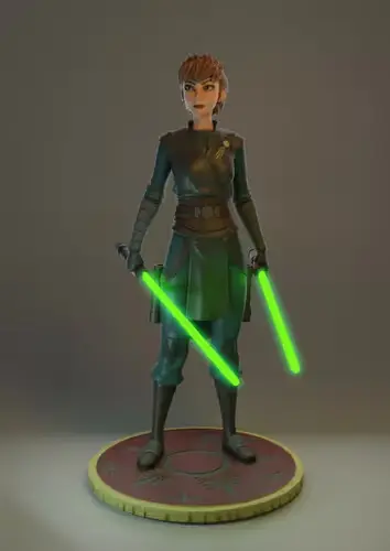 Disney Jedi Anna Stl Obj Impresión 3d